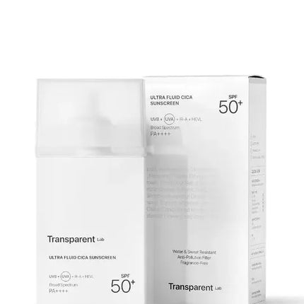 Transparent Lab Ultra Fluid Cica Sunscreen