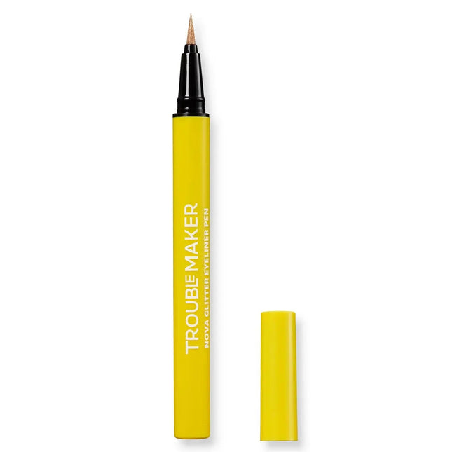 Trouble Maker Nova Glitter Liquid Eyeliner Pen Solar Flex Gold