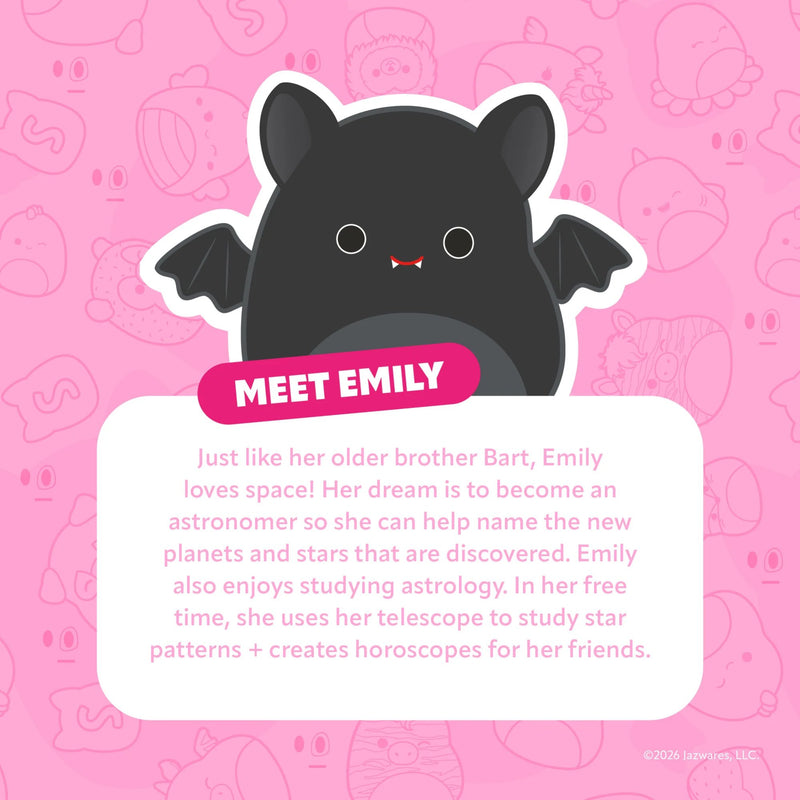 Trouble Maker X Squishmallows Emily The Bat Fluffy Smokey Palette