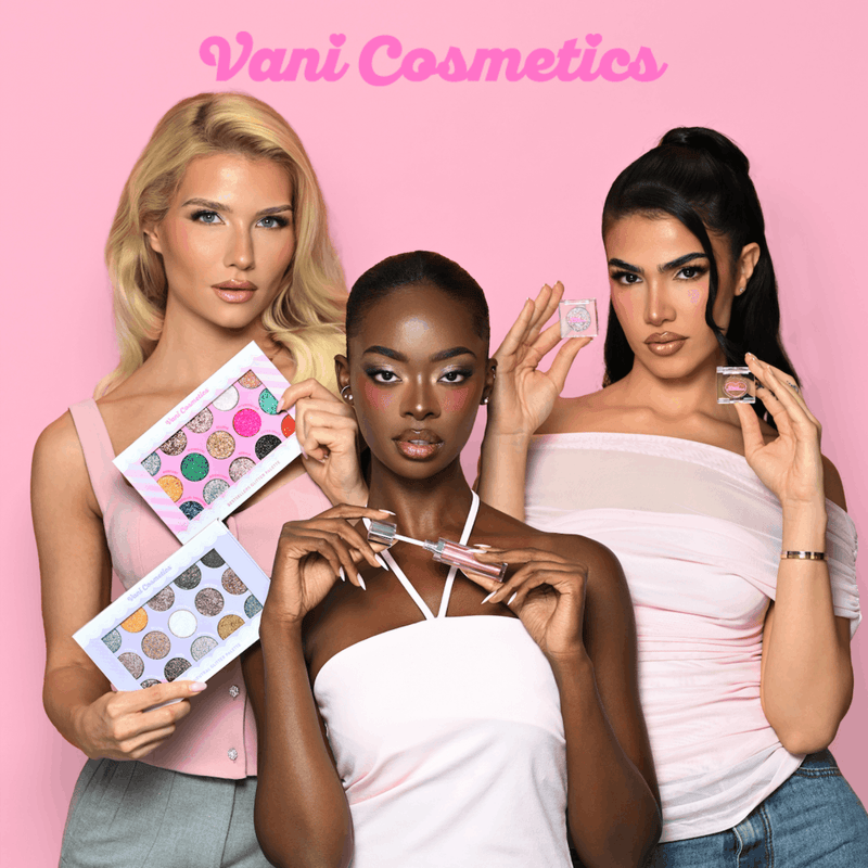 Vani Cosmetics Neutrals Glitter Palette, oogschaduwpalette met 18 neutrale glitterkleuren, foto 8 van 8