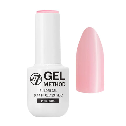 W7 Cosmetics Gel Method Builder Gel Polish Pink Soda
