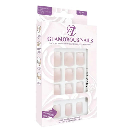 W7 Cosmetics Glamorous Press-On Nails French Chic