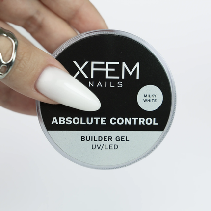 XFEM Builder Gel Absolute Control UV/LED Milky White 50 ml.