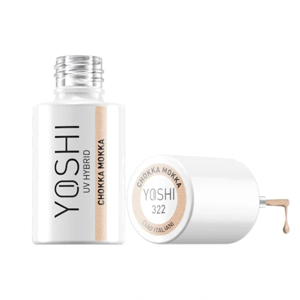 Yoshi Gel Polish UV LED 322 Chokka Mokka gellak in een diepe chocoladebruine kleur