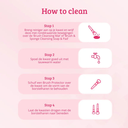 Boozyshop Pink & Rose Gold Flat Top Buffing Brush
