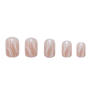 Press On French Nails Waves