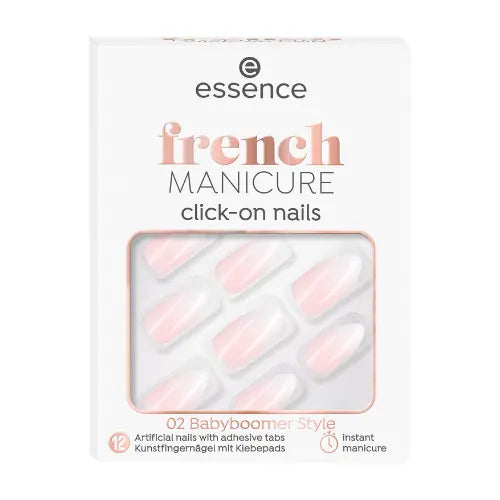 Essence French Manicure Click-On Nails 02 Babyboomer Style