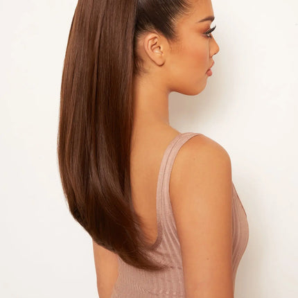 Lullabellz Sleek Full Body 22 Inch Ponytail Chocolate Brown