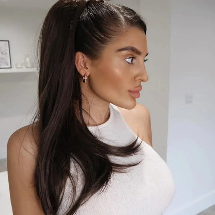 Lullabellz Sleek Full Body 22 Inch Ponytail Chocolate Brown