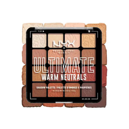 NYX Professional Makeup Ultimate Shadow Palette 16 Pan Warm Neutrals